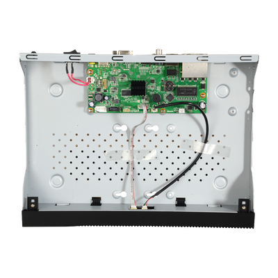 NVR for IP cameras - 4 CH video PoE+ 50W / H.265+ compression - Maximum resolution 8.0 Mp - Bandwidth 40 Mbps - HDMI 4K and VGA output - Admits 1 hard disk